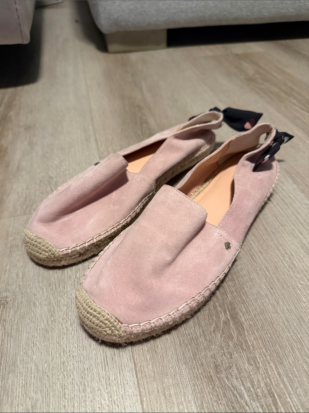 Kate Spade Leather Bow Accents Espadrilles - Picture 2 of 7
